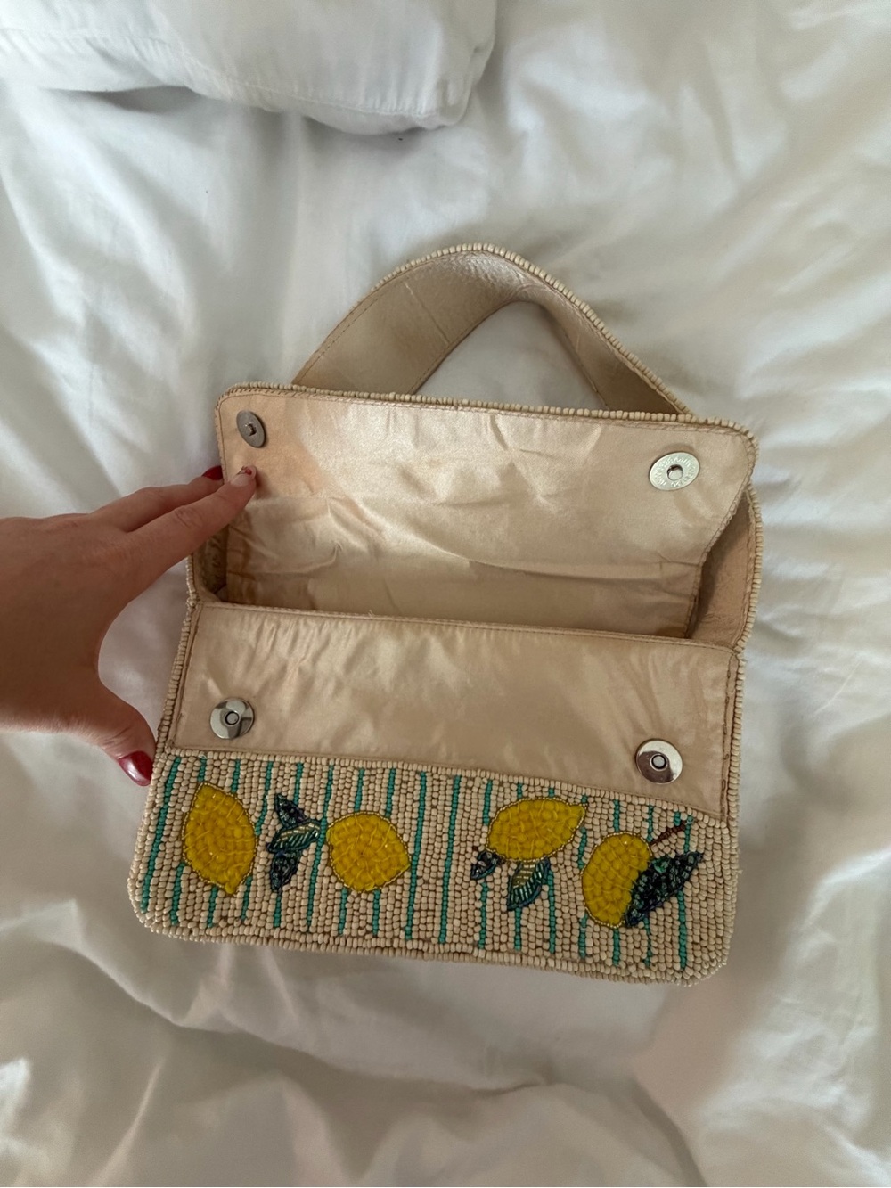 Viral TJ Maxx Lemon beaded bag - Picture 3 of 4